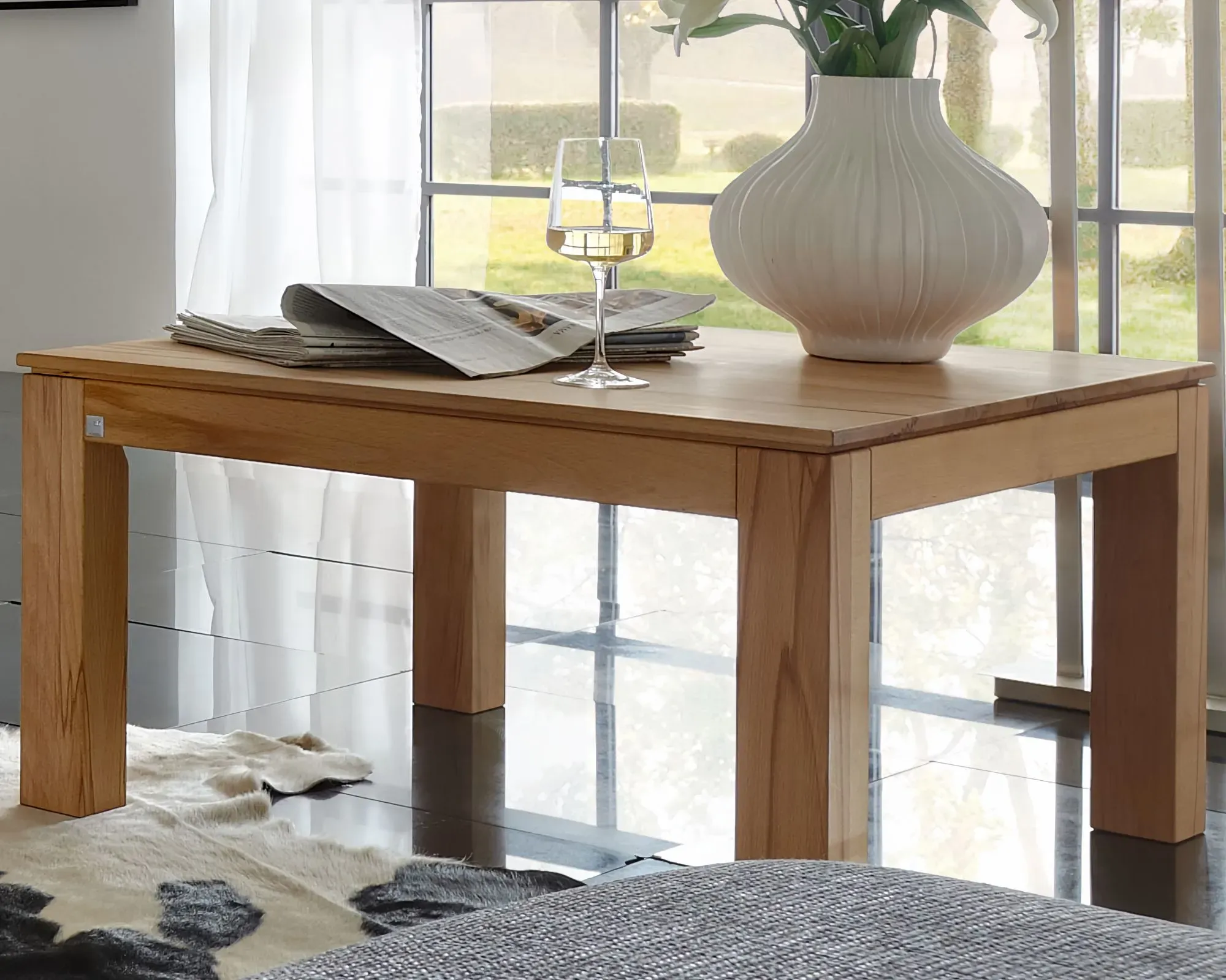 SIT Linea Kernbuche Couchtisch  – erhältlich in 2 Größen