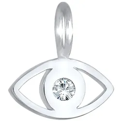 Elli Evil Eye Symbol Kristall 925 Silber Charms & Kettenanhänger   Damen 