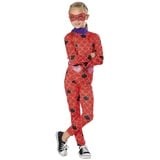 Rubies Ladybug Kostüm für Mädchen, Green Collection, nachhaltig, bedruckter Jumpsuit und Maske, offizielles Miraculous Ladybug für Karneval, Halloween, Weihnachten und Geburtstag