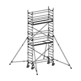 Hymer Fahrgerüst mit Ausleger, | 2,45 m |