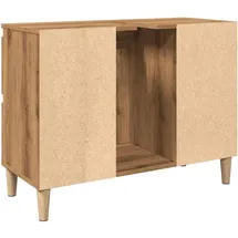 vidaXL Waschbeckenunterschrank Artisan-Eiche 80x33x60 cm Holzwerkstoff