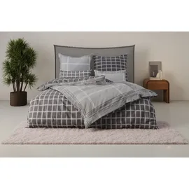 Bruno Banani Tova Karo Grau 155 x 220 cm + 2 x 80 x 80 cm