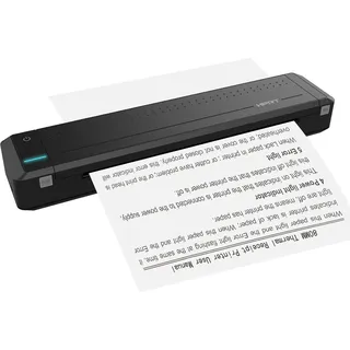 HPRT MT800 A4 Thermodrucker Papierdrucker Drahtloser tintenloses Drucken mit 1 Farbbandrolle, kompatibel mit Windows-System - Schwarz