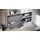 Vladon Wandgarderobe Carlton 105 x 193 x 35 cm Anthrazit matt/Beton Oxid Optik