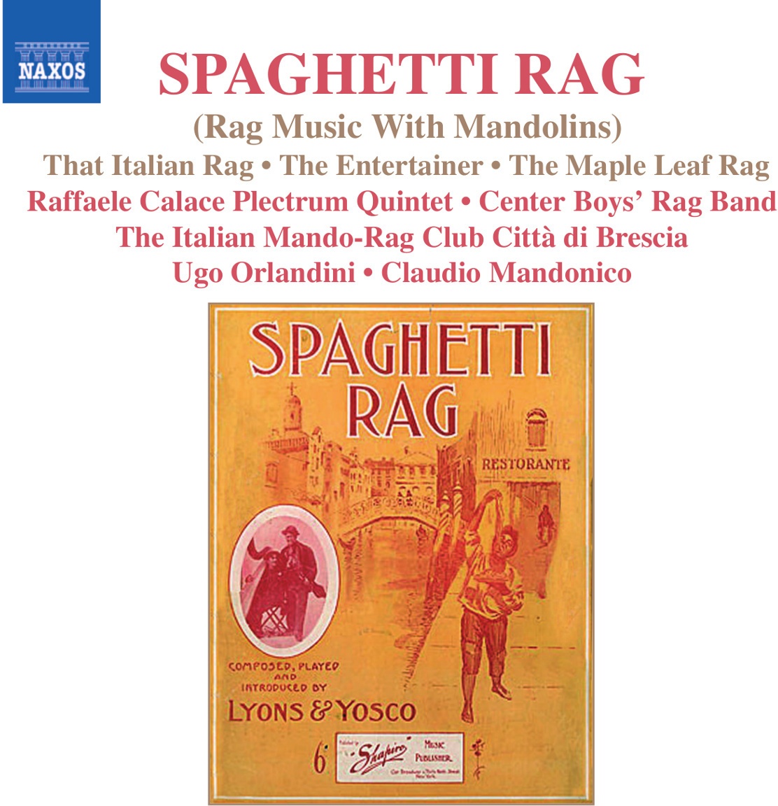 Spaghetti Rag-Rag Music With Mandolins - Italian Mando-Rag Club Brescia. (CD)