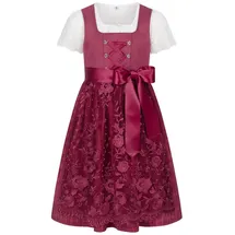Nübler Dirndl Kinderdirndl Gundi in Beere von Nübler - Rocklänge knielang rot 128