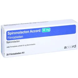 SPIRONOLACTON Accord 50 mg Filmtabletten 20 St