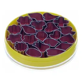 Schneider Dekor-Ausstecher aus Edelstahl, Blume 199651 - 20-teiliges Set