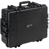 B&W Outdoor Case Type 6500 schwarz + Facheinteilung