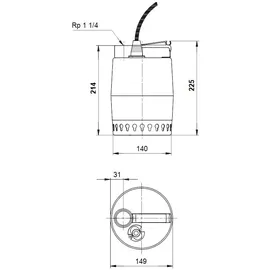 Grundfos Schmutzwasserpumpe Unilift KP 350 M 1 (013N1300)