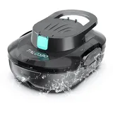 TALOSBO Pleco S1 Poolroboter Akku, Leichter Poolsauger mit Dual-Antriebsmotoren, 80 Min Reinigungszeit, 2,5 Stunden Ladezeit, Auto Parken Poolreiniger für Flache Böden Pools