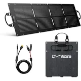 Dyness 100W Faltbares Solarpanel für Powerstation mit Monokristalline Solarzelle, 23% Wirkungsgrad, IP68 Wasserdicht, MC4/ /XT60/DC-Ausgängen, Tragbares Solarmodul für Wohnmobil Camping Solaranlage
