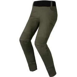 LS2 Router Damen Motorrad Textilhose, grün, Größe L
