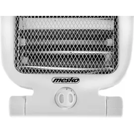 Mesko Halogen-Strahlungsheizung Mesko 800Watt Heizung Kippschutz Halogen Heizgerät - Weiß