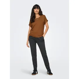 Only Bundfaltenhose ONLPOPTRASH-GOZI (1-tlg) Falten grau|schwarz XS
