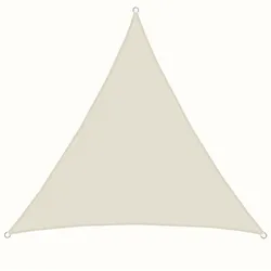UPF50+ UV Sonnensegel 4x4x4 Polyester Dreieck Wasserabweisend Garten Segel Beige