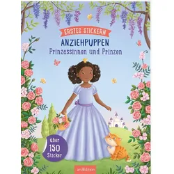 Erstes Stickern Anziehpuppen – Prinzessinnen und Prinzen