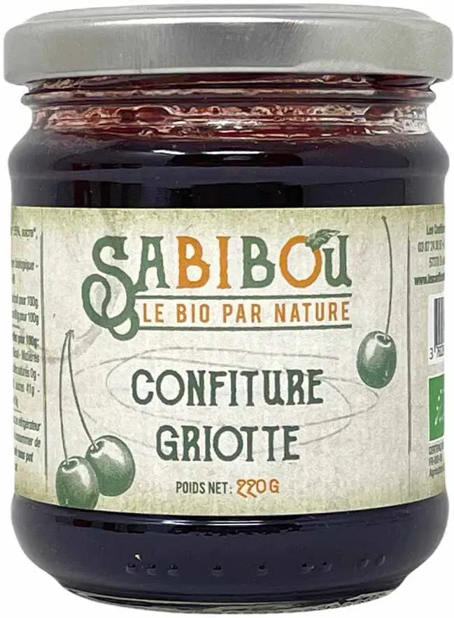 SABIBOU Bio Morello Kirschen Konfitüre Confiture extra BIO Griotte