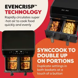 Instant Pot Vortex Dual Heißluftfritteuse 8L schwarz