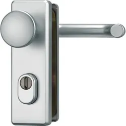 FH-Schutz-Wechselgarnitur KKZS700 FS,eck.,Profilzylinder gelocht,E72,F1 eloxiert
