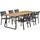 Brafab Nolli Gartentisch 225 x 90 x 73 cm schwarz/teak