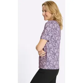 Sieh an! Kurzarm-Shirt in flieder-feige-bedruckt | Gr.: 48