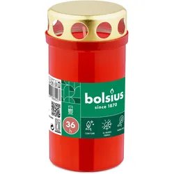 Dauerbrenner mit Deckel - Rot (20 Stück)
