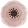 Beliani Kharat Kinderteppich 140 x 140 cm Beige/Rosa