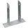 Connex Zaunpfosten 101 x 60 x 200 mm Silber/Feuerverzinkt