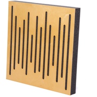 Bluetone Acoustic WaveFuser Wood - Akustikplatten aus Naturholz - Akustikpaneele - akustikschaumstoff 50x50cm (Helle Eiche)