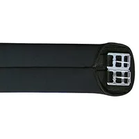 HKM 6281 Softoprensattelgurt, Sattelgurt Softopren Rollenschnallen, Schwarz, 120