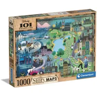 CLEMENTONI Weltkarten101 Dalmatiner 1000 Teile