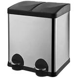 Home4You Treteimer, Mülleimer | 30 Liter | mit Kunststoffeinsätzen