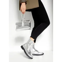 LASCANA Stiefelette Damen silberfarben Gr.44