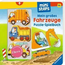 RAVENSBURGER 31678 ministeps Mein großes Fahrzeuge Puzzle-Spielbuch