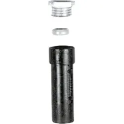 Schake Bodenhülse aus Grauguß + Gewinde, Spannring 300mm lang für 60mm RohrØ