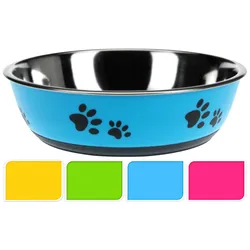 Hunde Fressnapf - gummierte Unterseite 22cm Antirutsch Napf Futternapf Hundenapf