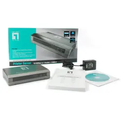 LEVEL ONE Printer Server mit 2 USB 2.0 Port und 1 Parallel Port