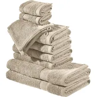 REDBEST Frottier-Set 10-tlg. Chicago taupe | Gr.: onesize