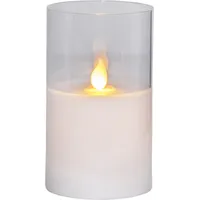 Star Trading M-Twinkle LED-Kerze 15 cm weiß