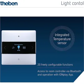 Theben iON 108 KNX Raumcontroller mit integriertem Temperaturregler Weiss