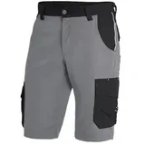 Premium Arbeitsshorts THEO "Twill 300" - 66 - grau/schwarz