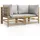 vidaXL Garten-Ecksofas Loungeset grau
