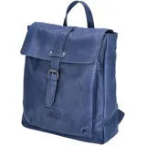 The Skandinavian Brand Damen Leder Rucksack Blue