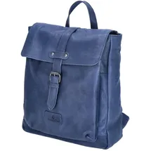 The Skandinavian Brand Damen Leder Rucksack Blue