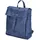 The Skandinavian Brand Damen Leder Rucksack Blue