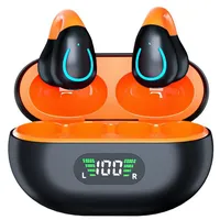 Novzep Semi-In-Ear-Bluetooth-Headset – 300 mAh lange Akkulaufzeit, Funk-Kopfhörer (intelligente Bluetooth 5.3-Steuerung) schwarz