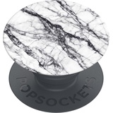 PopSockets Mobilgerät-Halterung White Stone Marble, Smartphone Halterung