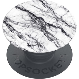 PopSockets Mobilgerät-Halterung White Stone Marble, Smartphone Halterung