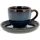 Bitz Espressotasse mit Untertasse Dunkelblau/Schwarz